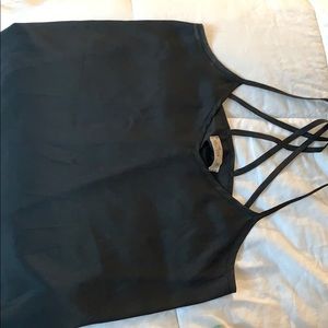 Hollister Black Satin feel Tank Top